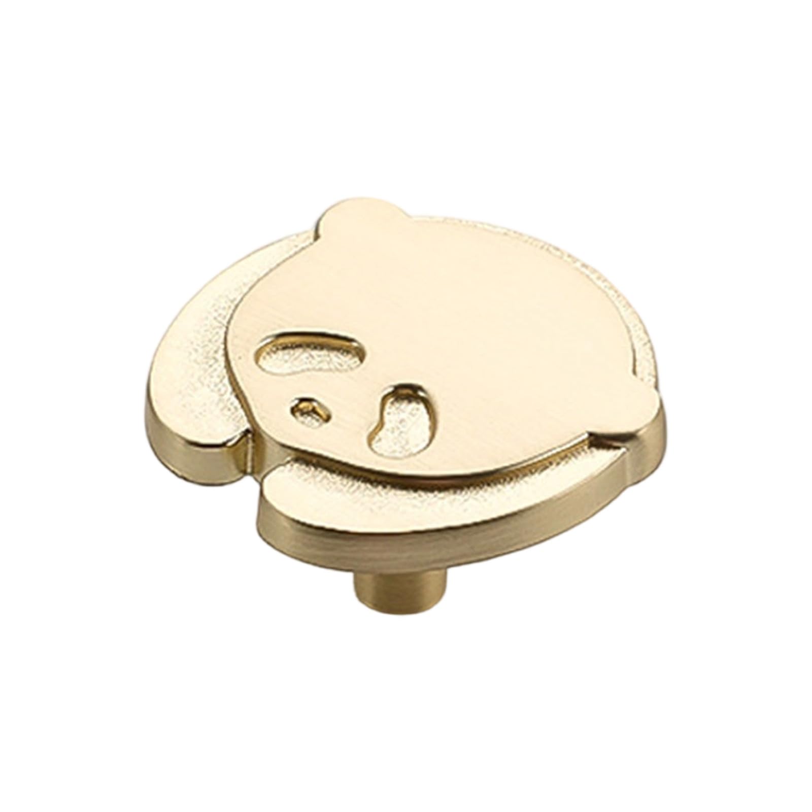 Tsophreniq Panda Gold Single Decorative Knob For Playroom Furniture, Animal Cabinet Pull With Threaded Post For Drawers Wardrobes And Desks Decorative Furniture Hardware Playroom Knob Wardrobe Door Pull Dresser Hardware