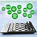 LC2B Advanced Electronic Chess Set with ELO 2200+ Engine & Talking AI Tutor, Comfortable Size Electronic Chess Board Perfect for Chess Lovers, Smart Computer Chess Game Set with Strong Magnet(Silver)