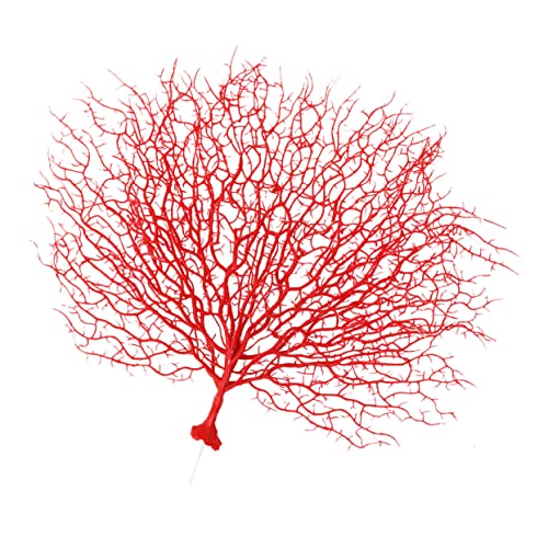 HOODANCOS 1pc Artificial Coral Branch Red Decoration Plastic Coral for Aquarium and Wedding Landscape Props Easy to Mix with Flowers and Plastic Material for Decor
