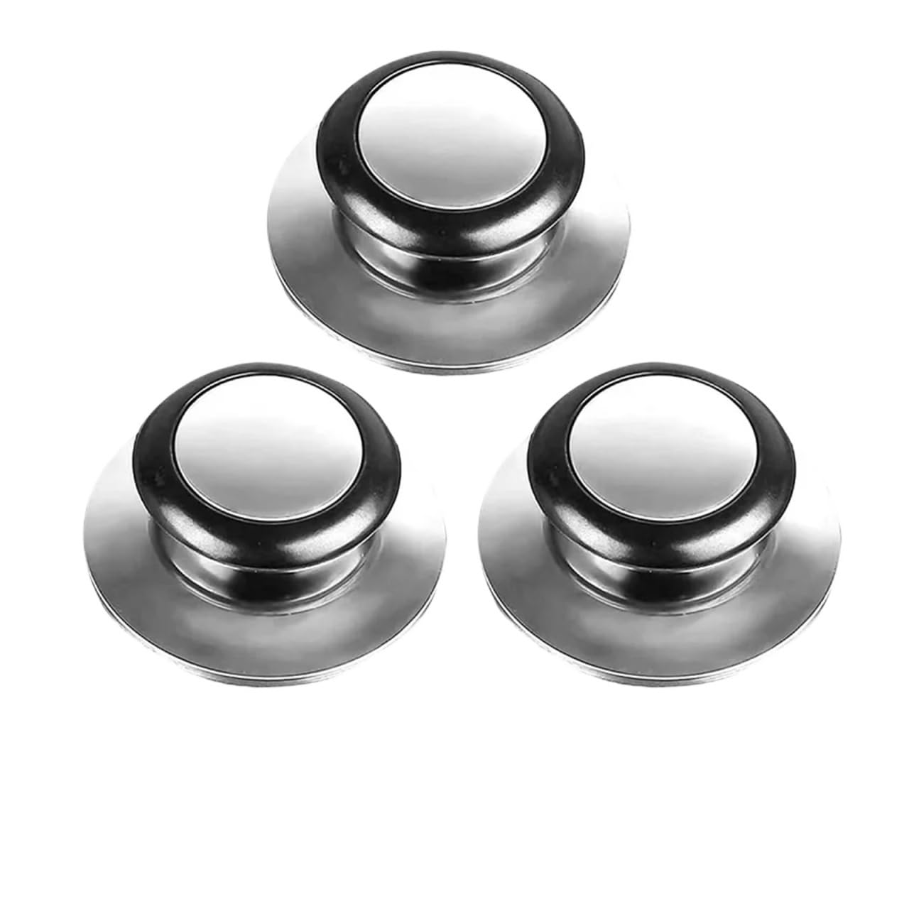 Yangshe 15Pcs Kitchenware Accessories Cookware Pot Lids Heat-Resistant Replacement Glass Knob Handles For Glass Steel & Silicone Lids(15Pcs)