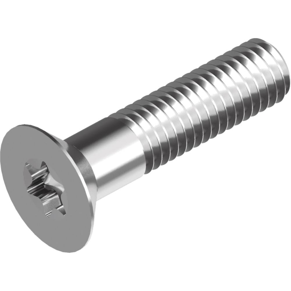 Vis tête fraisée M5x25 en inox A2 avec empreinte TX25 lot de 500 pièces pour assemblage