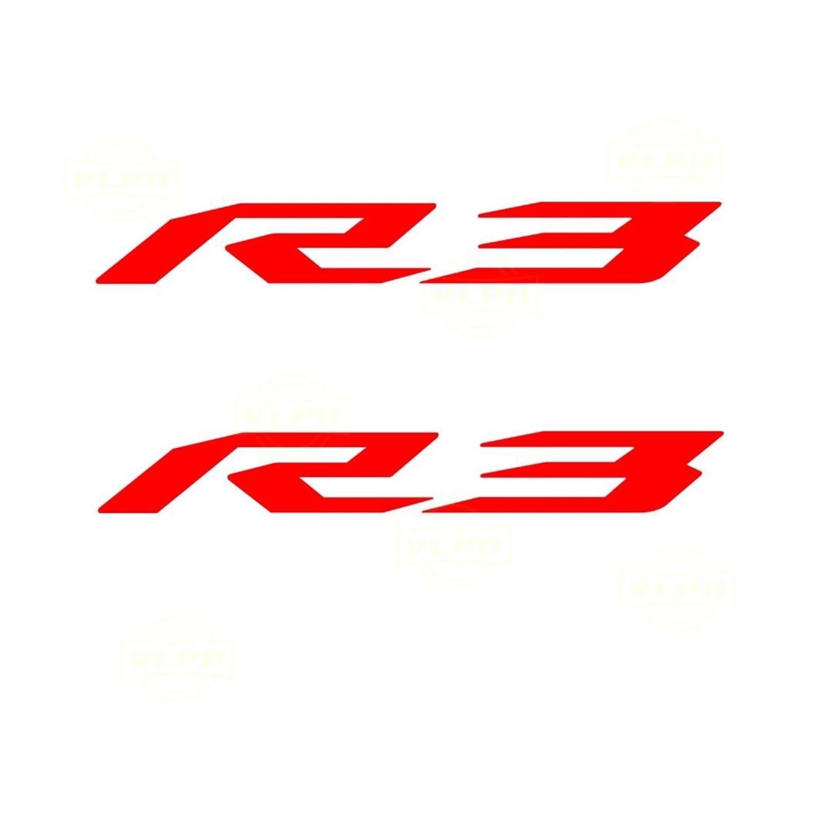 for YZFR3 YZF R3 Accessories YZF-R3 YZFR3 Decal Motorcycle Stickers Waterproof Decals(RED)