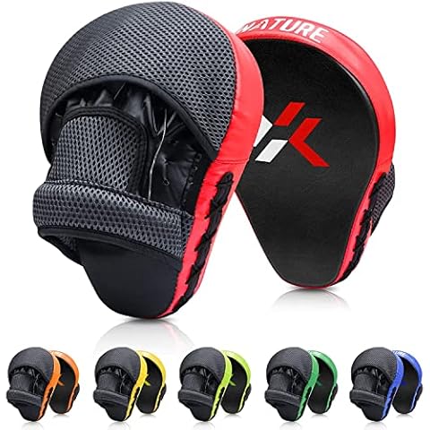 Red Punching Mitts for Boxing Training Cover