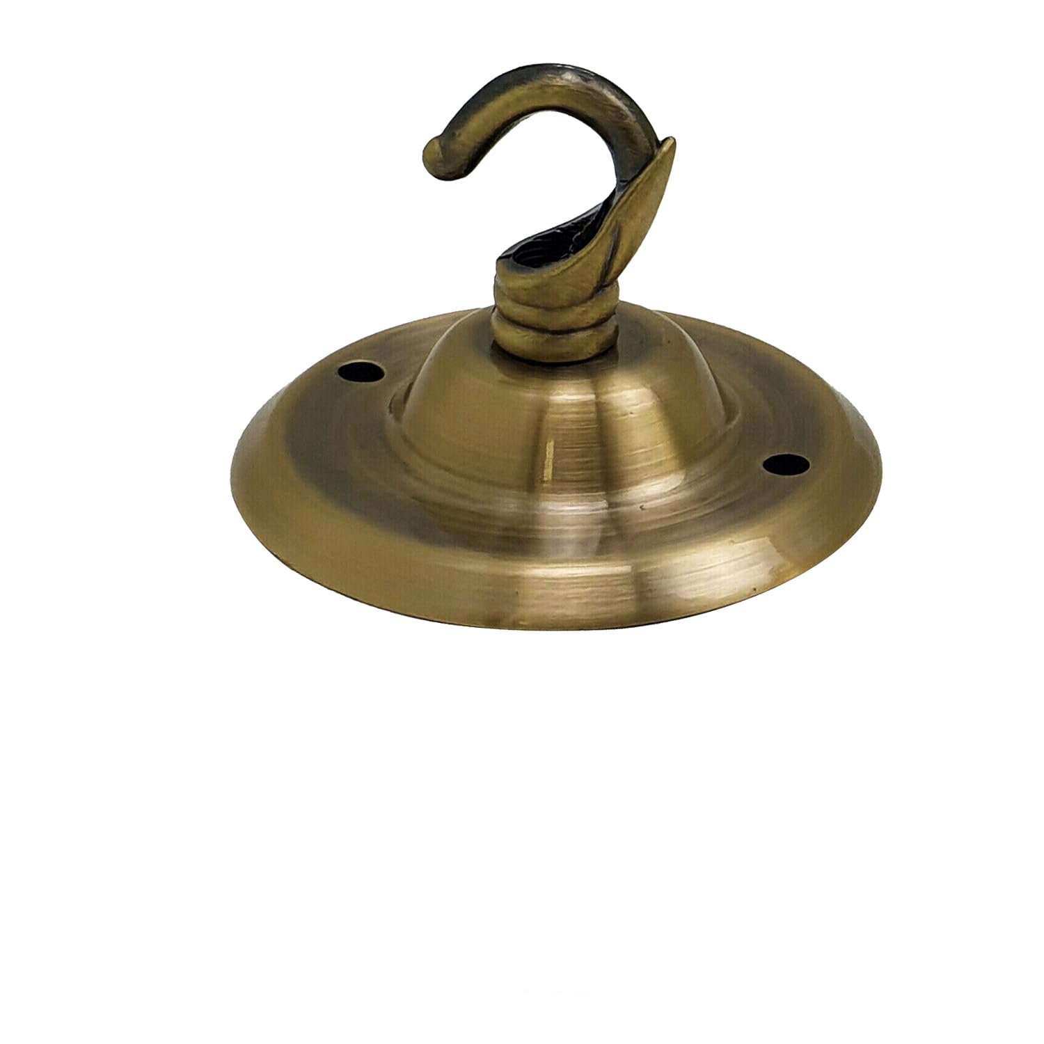Ledsone Green Brass Vintage Ceiling Rose Hook Plate Metal 75Mm Chandelier Light Fitting With Pre-Drilled Holes For Mounting Chandliers Pendant Lights Wall Lamps Hanging Lights Planters Decorations