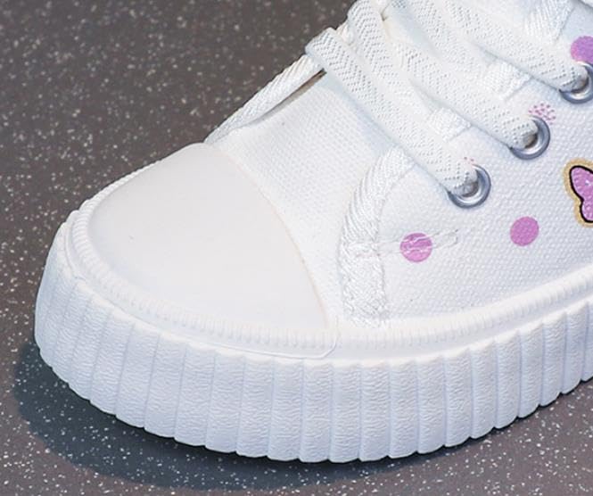 Girls Lovely Toddler Little Kid Canvas Shoes Slip On Sneakers Soft and Durable2