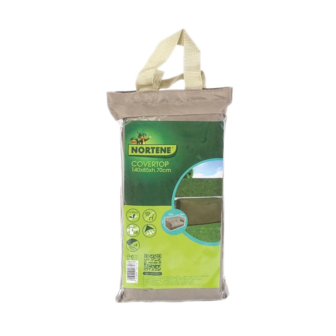 Nortene | Funda Protectora Sofá Exterior | Impermeable | Anti-UV | 140x85x70 cm