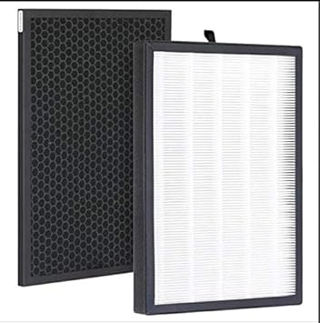NEXTVIEW Activated Carbon Replacement Fighter HEPA Filter for NVKJ200G-A3B with Advanced Purification, Anion Release Air Purifier (Black & White).
