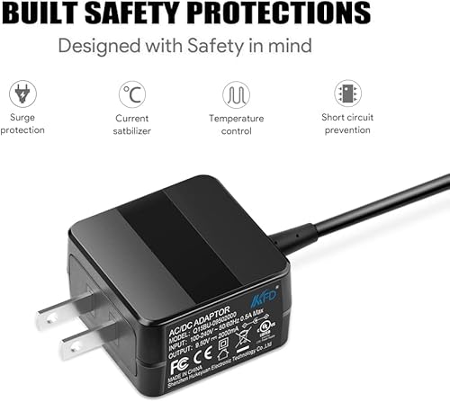 Miniatura 5 de KFD Cargador adaptador de CA de 9.5 V para Sony SRS-XB40 BLK BLUE RED Altavoz portátil, Sony CMT-V10IPN AC-NSA18-95 AC-FX110 DCC-FX110 DVP-FX921