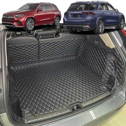 7DEEKEI Cargo Liner for Mercedes Benz GLE Class 2020-2025 Custom Fit Car Trunk Mat (5-Seater)