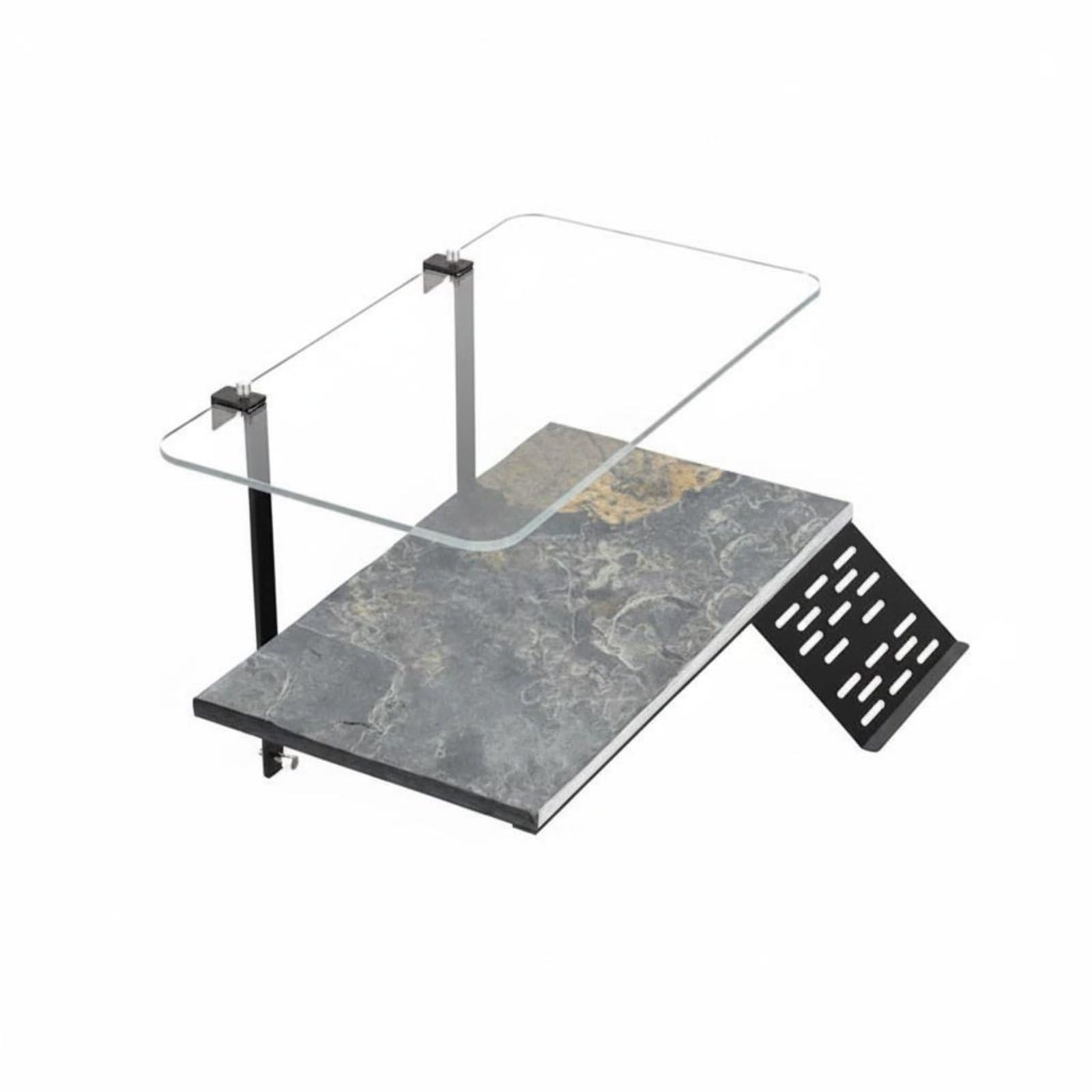 para Tortugas para Acuario Accesorio, Pequeño, con Cubierta Anti-Escape Mejorada