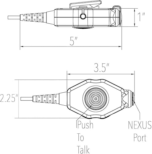Miniatura 9 de Comm Gear Supply El kit de adaptador PTT táctico de micrófono/auricular/táctico es compatible con Harris: XG-100/P, XL-185/P/Pi, XL-200/P/Pi