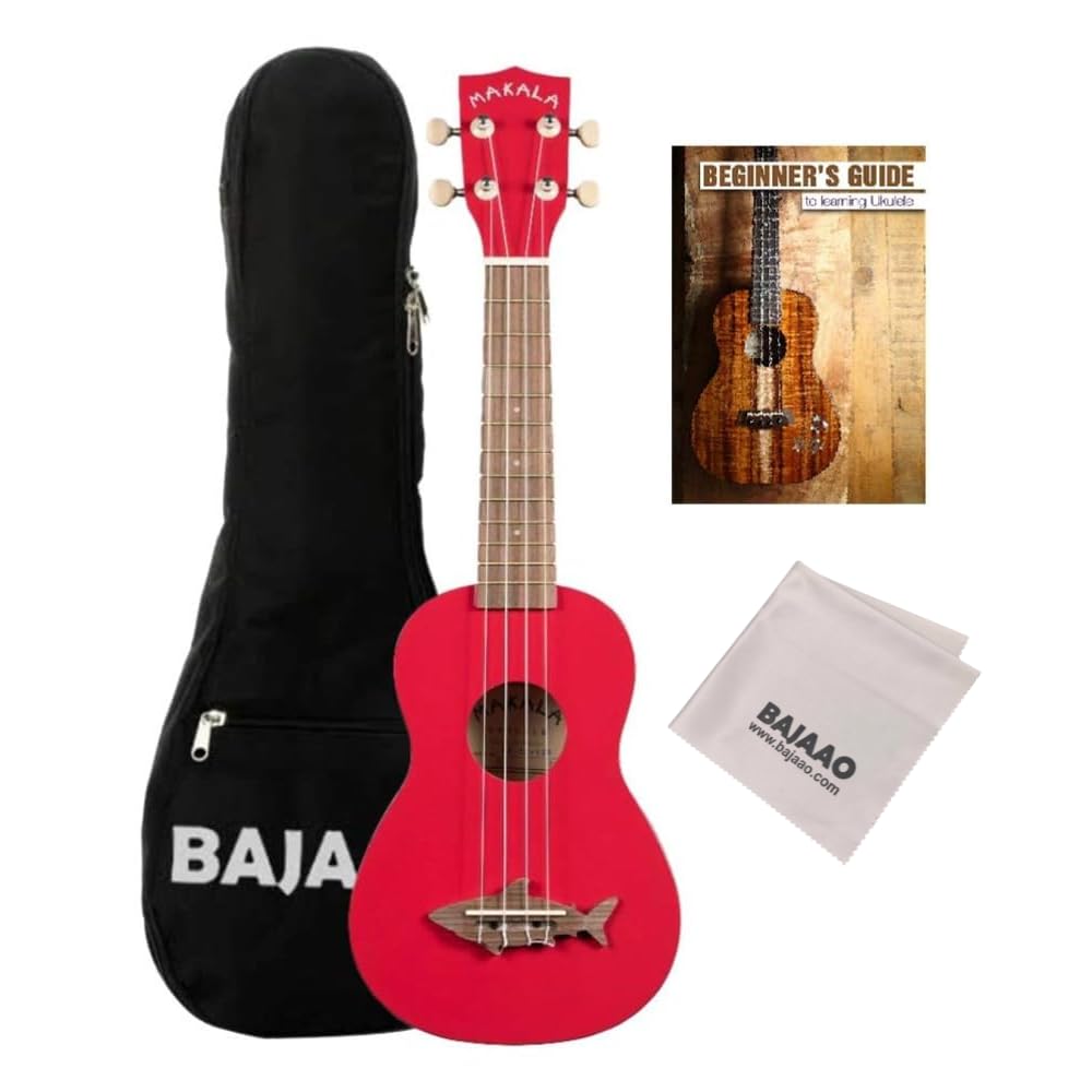 Kala MK-SS Makala Soprano Ukulele with Vintage Satin Finish with Gig-Bag, Polishing Cloth & E-Book - Red Sea-picture-10