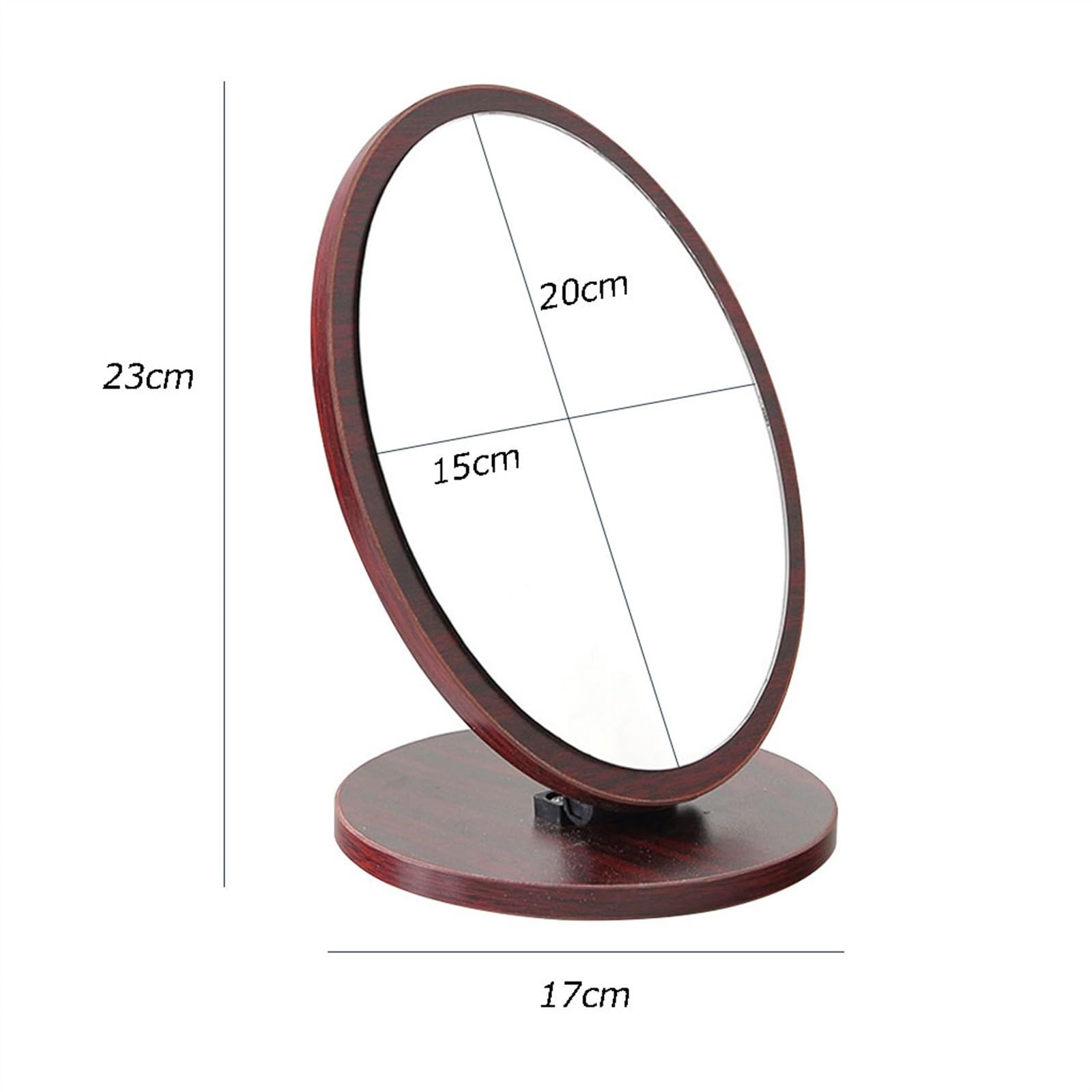 Specchio singolo da tavolo in legno cosmetico pieghevole for trucco di bellezza grande vintage Qualsiasi occasione