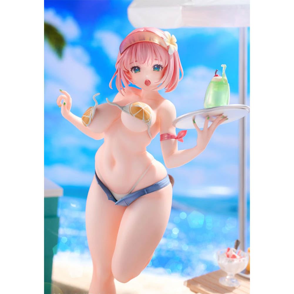 Figura de acción de camarero de verano de anime, figura coleccionable de