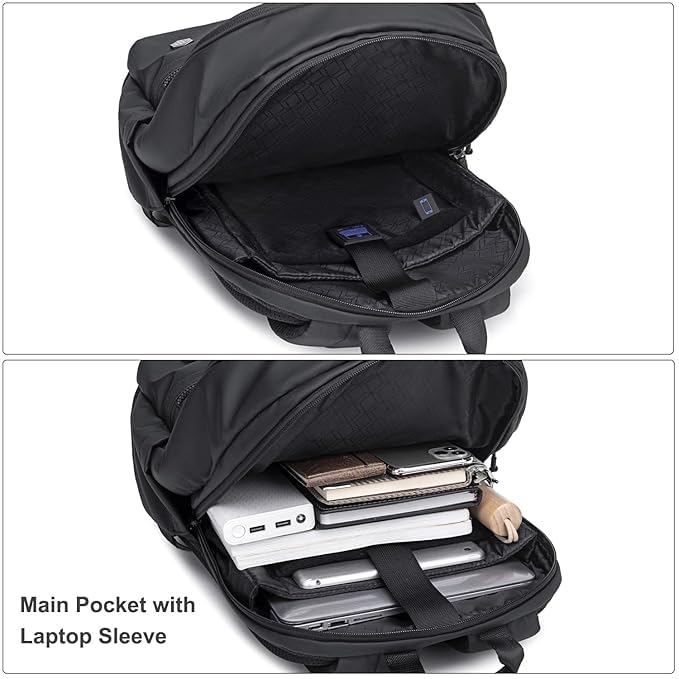Image of Arctic Hunter Compact Backpack for Men Women 21L One-Day-Capacity Slim 15.6 inch Laptop Bag Sleek Lightweight Water-resistant Small Laptop Backpack for Casual College Daypack