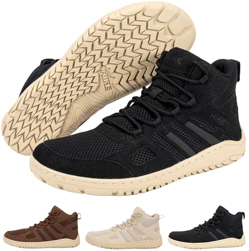 Hike Canyon Trail All-Terrain Shock-Resistant Hiking Barefoot Shoes | Hiking Boots for Pain-Free Trails | Natural Movement Trail Shoes for Women Men