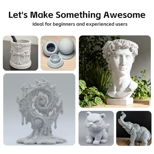Image of Kingroon Marble PLA Filament 1.75mm, 1kg Spool (2.2lbs), Dimensional Accuracy + /- 0.03mm, Vibrant Color 3D Printer Filament, Fits for Most FDM 3D Printers