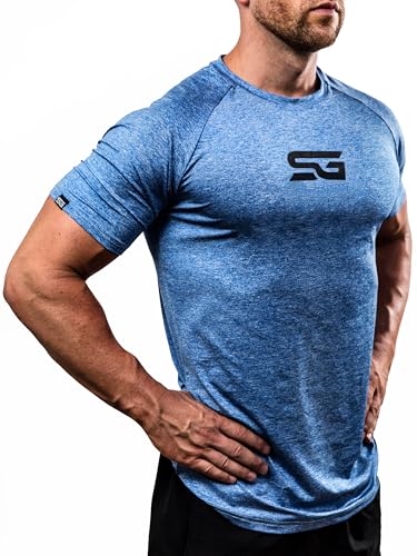 Satire Gym - T-Shirt Slim Fit Homme pour Fitness – T-Shirt de Musculation Homme pour la Gym et Le Fitness