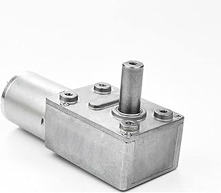 variable reduction GY370 24v dc Curtain motor, Micro Dc Electric Motor, 24v Dc Motor, Electric Motor, High Torque Dual axis High torque self-locking motor geared electric ( Color : Single output shaft