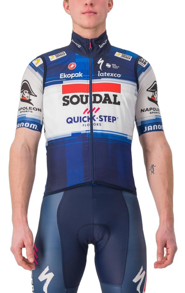 CASTELLI 4233088-055 PRO LIGHT WIND VEST Uomo Gilet sportivo DARK BLUE/WHITE M