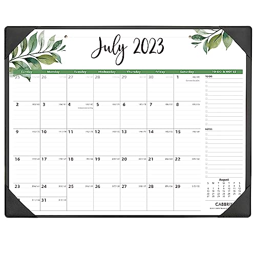 Large Desk Calendar 2023-2024 With Office Desktop Mat, Cabbrix Desk Pad Calendar 22 X 17 Inch Runs From Now To Dec 2024, Desk Blotter Academic Calendar 2023-2024 For Home School And Office #TOP9