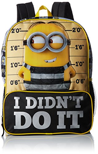 Despicable Me Boys' Big Despicableme Backpack Ididntdoit, Black, 16 Inches