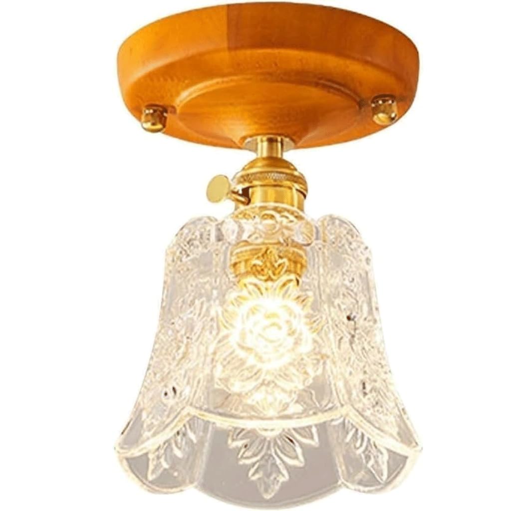Luces de Cocina con Luces de Techo de Hoja de Loto de Estilo Antiguo, Luces de Pasillo, Accesorios de iluminación para vestidor de balcón
