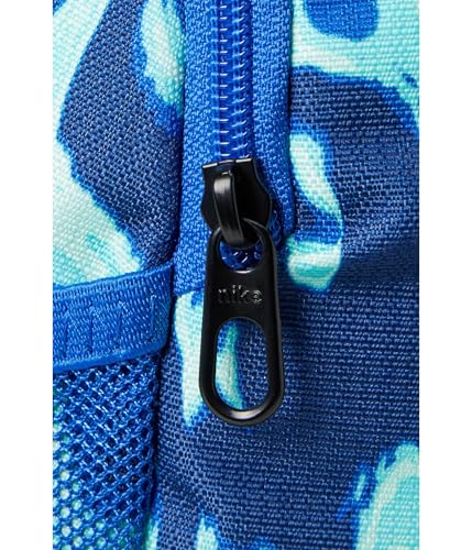 Nike Unisex Kid's Brasilia All Over Print Backpack (11L) (Little Big, Game Royal/Bleached Turquoise/White, One Size4