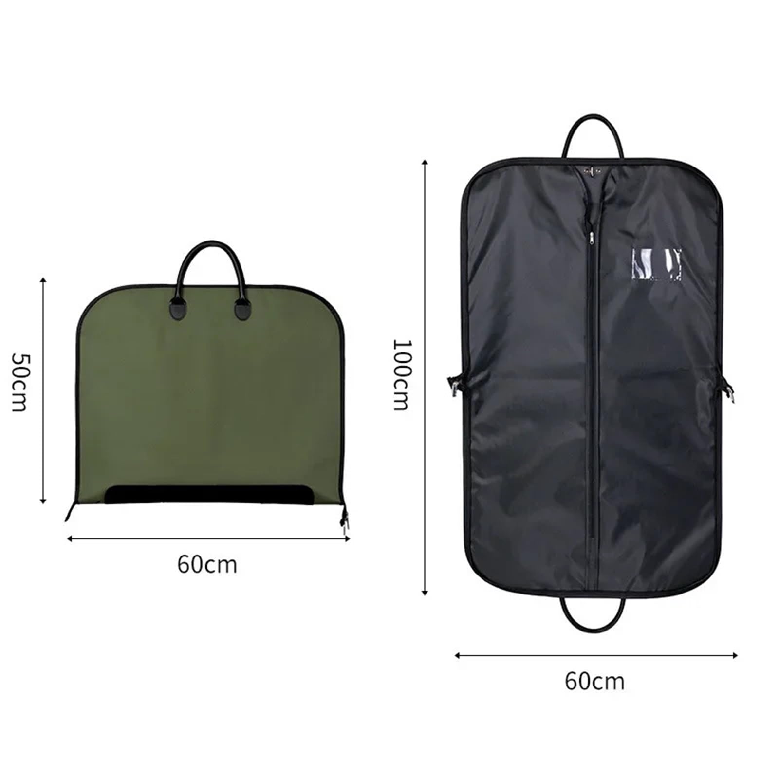 Kleidersack Anzug Oxford-Stoff-Kleidersack mit Reißverschluss, Schrank-Aufbewahrungs-Organizer for Anzüge, Kleidermäntel, Kleidung, Tragetasche, Geschäftsreisen(Grey)