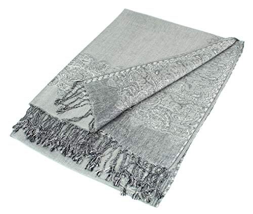 PASKMLNA Women's Reversible Pashmina Shawl Scarf Wrap Stole For All Seasons4
