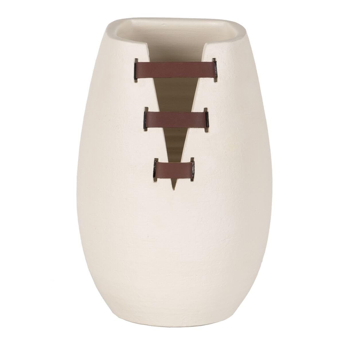 BigBuy Home Ceramic White Vase 20 x 20 x 30 cm