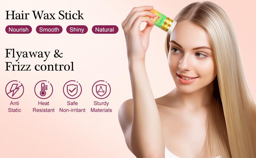 KoboHanayo Hair Wax Stick - Fijador para cabello 2.7 fl oz miniatura 4