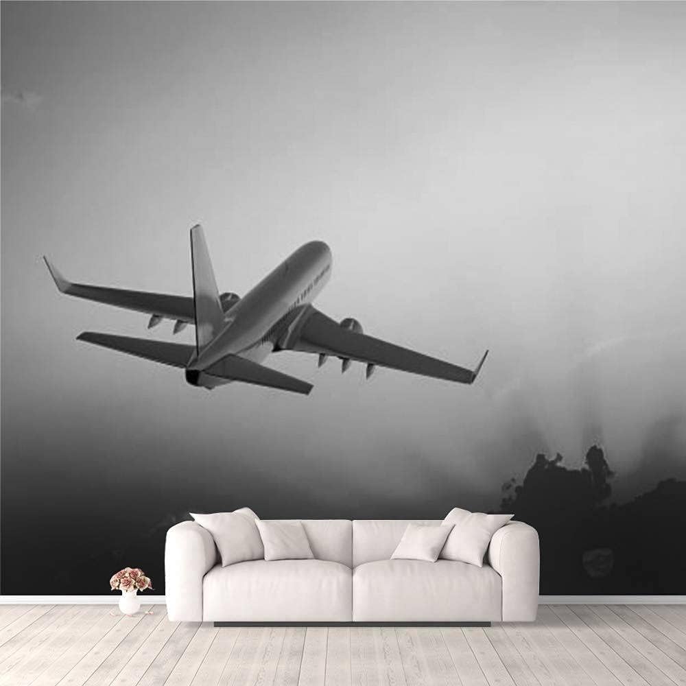 Papier peint photo 3D mural amovible pour masquer un mur abîmé salon séjour