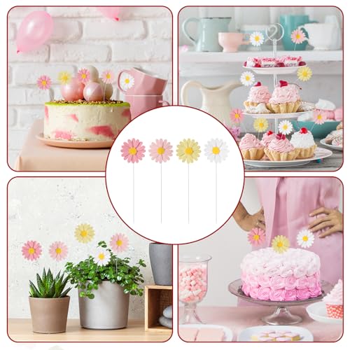 Jjunw 597275_1_PWA3A1CV 20 Pcs Daisy Cupcake Toppers thumb #6