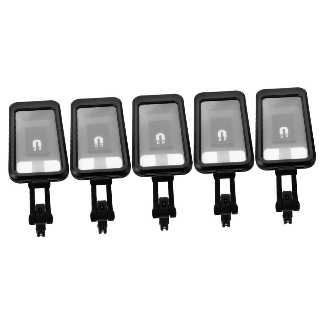 HOMSFOU 5pezzi Supporto Per Smartphone Per e Bici Regolabile Gradi Supporto Magnetico Per Navigazione e Outdoor Compatibile Con Telefono Bici e Scooter