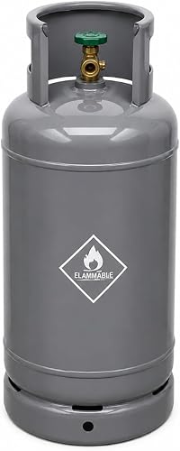 19kg LPG Gas Cylinder Empty (No Gas Included) – Refillable Steel Tank, Grey, Heavy Duty Bottle for Home, Braai, Camping & Outdoor Use