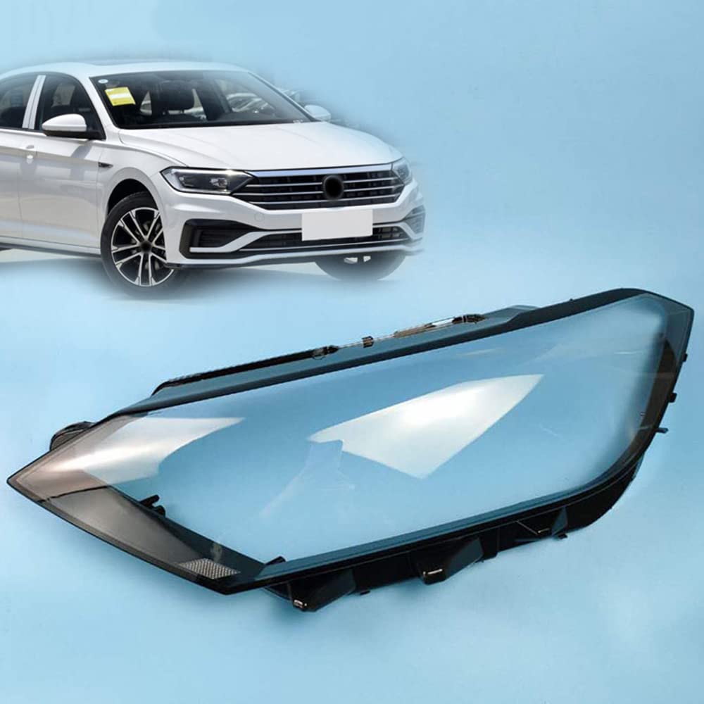 FMOPQ Car Headlight Headlamp Lenses Cover For Jetta (Sagitar) 2019 2020, Clear Polycarbonate, Left Or Right 1pcs