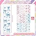Peacoblue 30pcs UV DTF Bookmarks Wraps Transfer Stickers Bows for Women Men Reading, Waterproof Bookmarkers Decal(No Blank Bookmarks) for Acrylic Plastic Metal Blank Bookmark