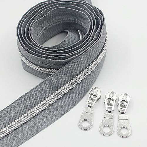 Cerniera in nylon KGS | Cerniere multicolor per lavori di cucito e di ricambio per borse, astucci, gonne, abiti (20 colori (20 pezzi), 7,6 cm / 3 pollice