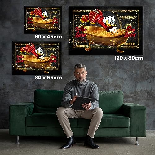 Tableau de Dagobert Duck pour salon moderne et branché