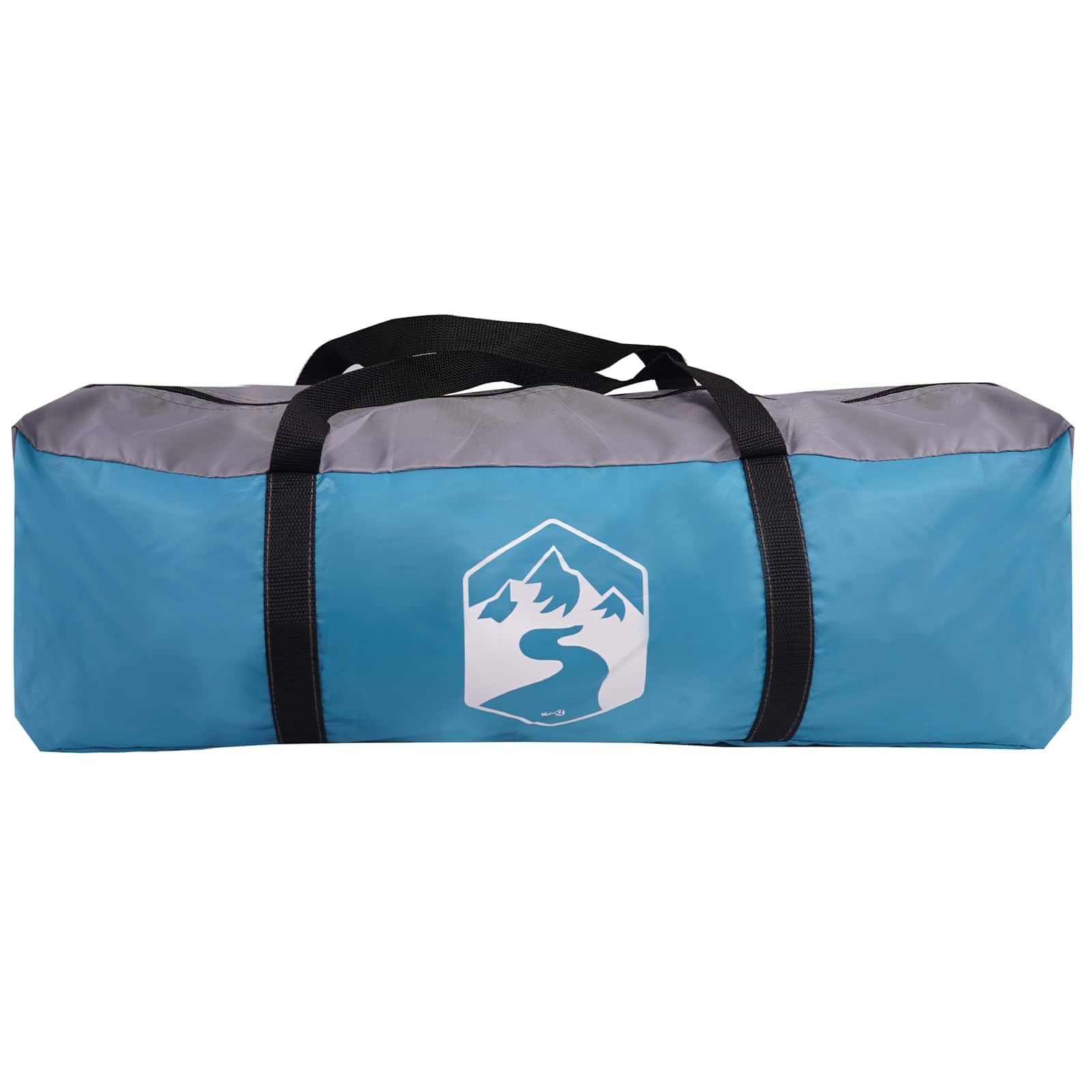 Toilettenzelt Blau 10 Personen Familienzelt,Camping Zelt,Wasserdicht & Winddicht für Trekking,Outdoor