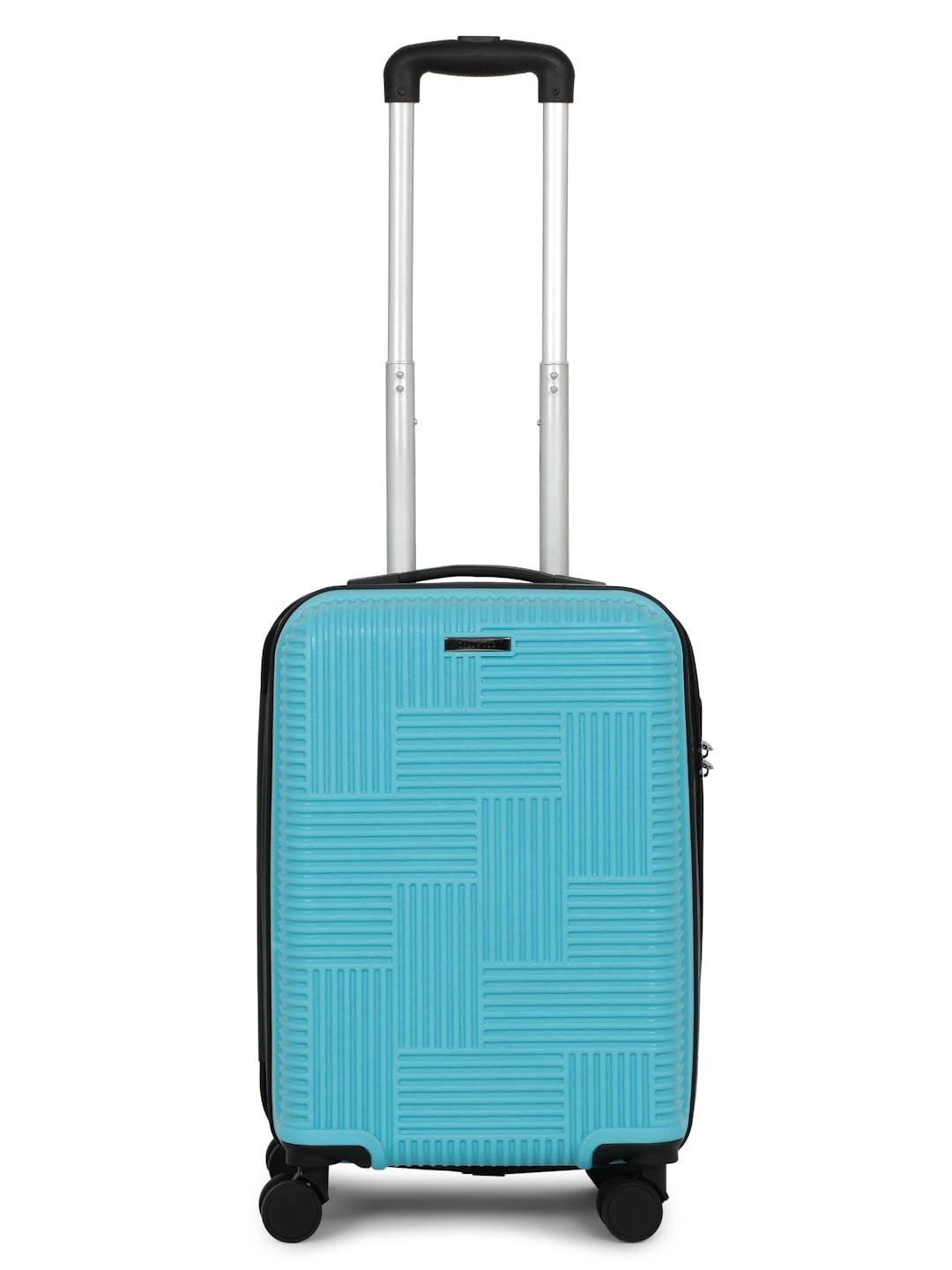 Teakwood Andaman Textured Zigzag Stripline Unisex Check-in Hardsided Cabin Trolley Bag with Secure Number Lock System 8 Wheels 360 Degree Rotating (56 cm, Sky Blue) Teakwood Andaman Textured Zigzag Stripline Unisex Check-in Hardsided Cabin Trolley Bag with Secure Number Lock System 8 Wheels 360 Degree Rotating (56 cm, Sky Blue)