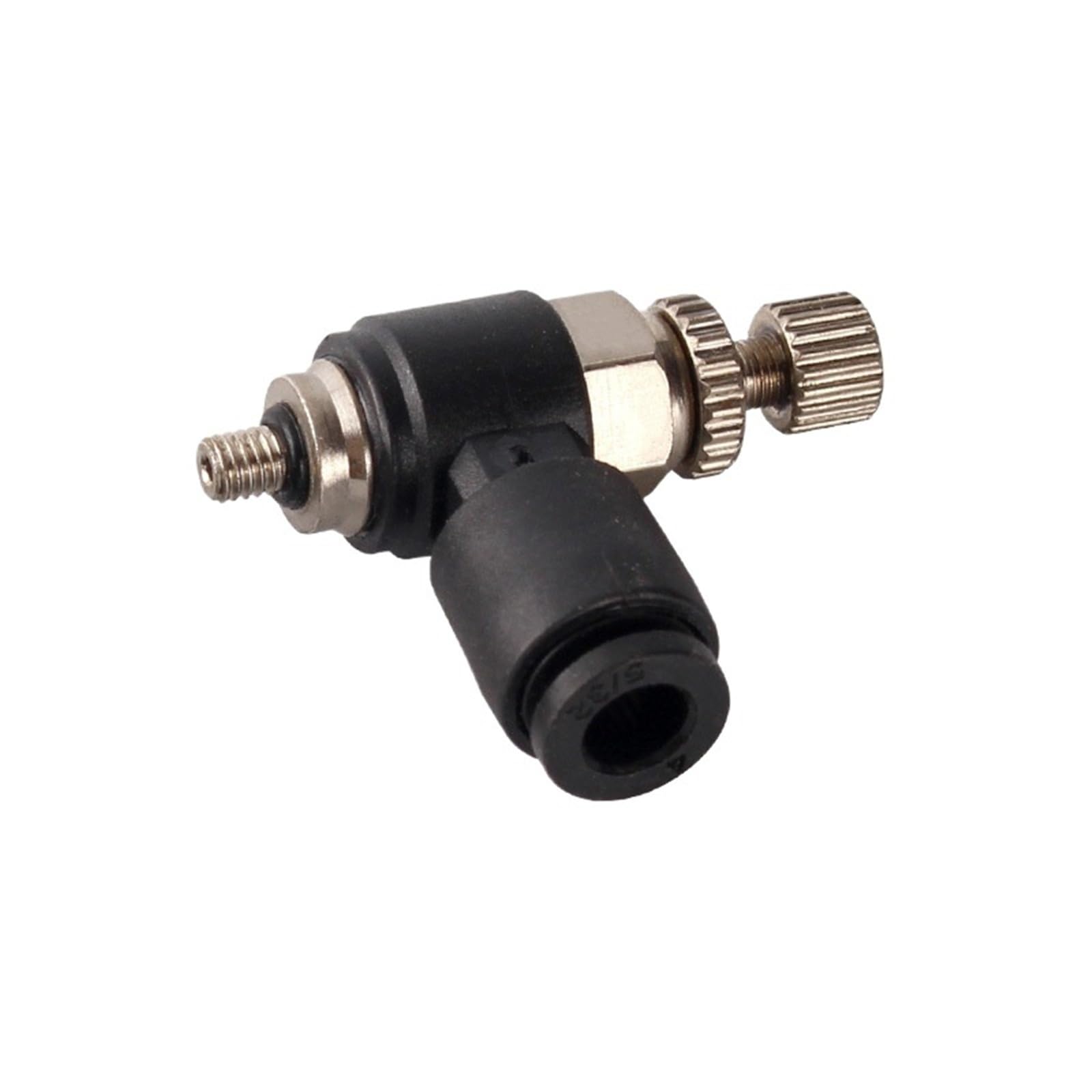 10pcs a lot Mini Type Fittings PC-C POC-C PL-C SL 4mm 6mm 5mm M3 M5 M6 M8 1/8 BSP Pneumatic Valve Micro Connector(6mm,M8)