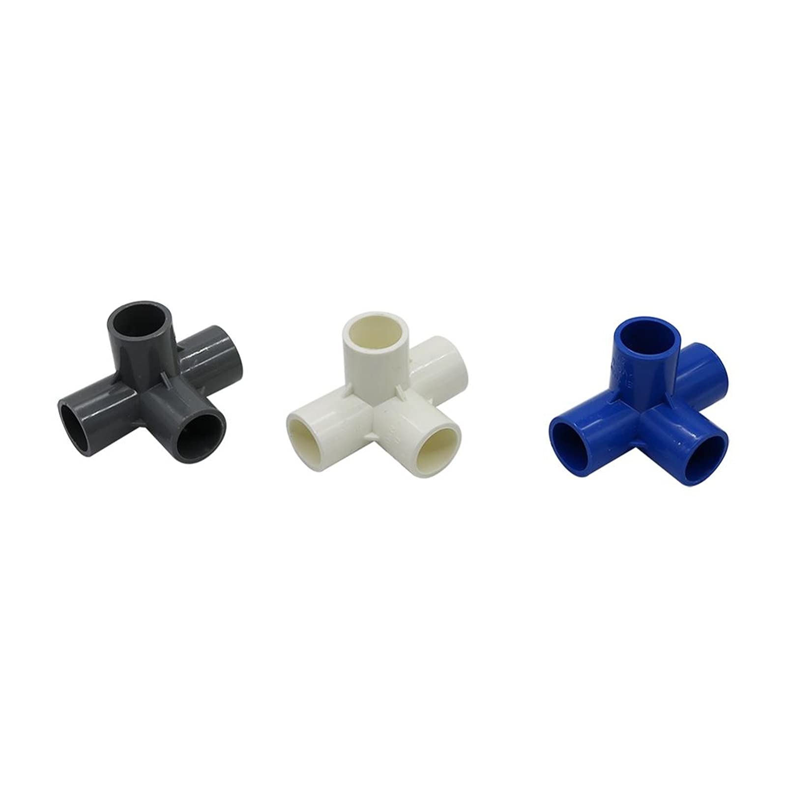 Raccord PVC 20mm en croix 4 voies pour tube de drainage et irrigation