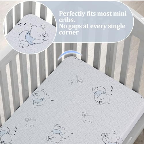 Image of Pack and Play Mattress, 38 inchx26 inch Dual-Sided Mattress for Pack n Play with Ultra-Soft Jacquard Cover, Breathable Gel Memory Foam Pack N Play Mattresses