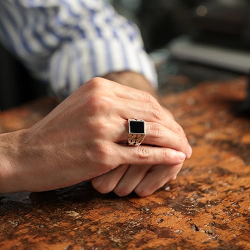 Genuine Solid 925 Sterling Silver, Cuban Link Braided Men's Ring4