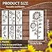 Garden Fence Large Flower Stencils-Diy Decoration,Large Flower Stencils For Wood Fence, Fence Stencils For Painting Large, 2024 New Giant Reusable Floral Stencil Walls (TOOL)