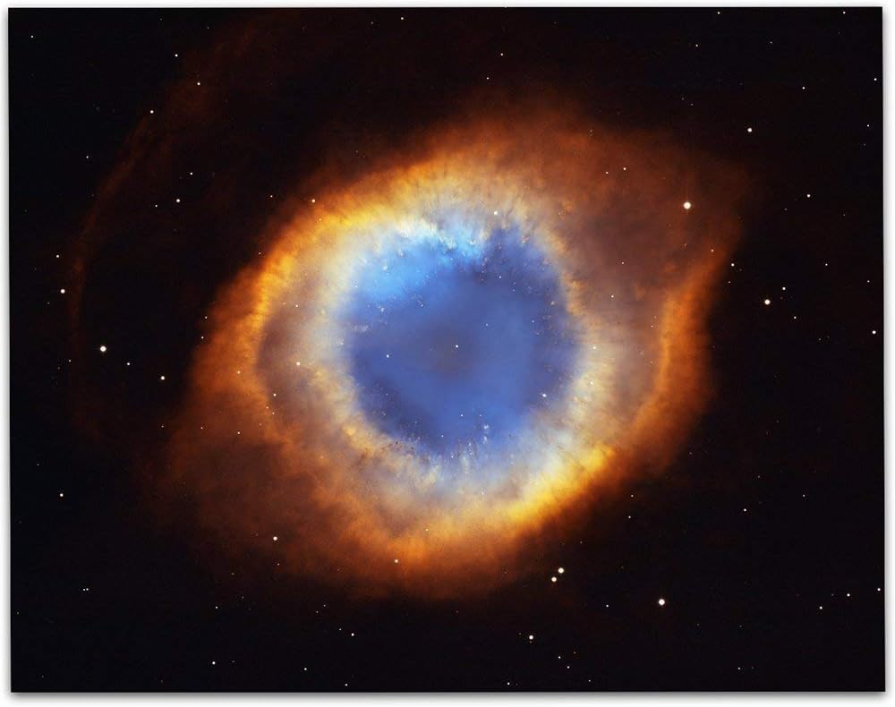 Make Em LaughAstronomy Poster - The Eye of God Nebula - 11x14 Unframed Art Print - Vintage Poster and Decor for Dark Academia, Space Astronomers and Space Exploration Enthusiasts