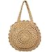FiveloveTwo Womens Lightweight Handmade Handbag Large Crochet Shoulder Summer Bag Shopper Top Handle Tote Purse