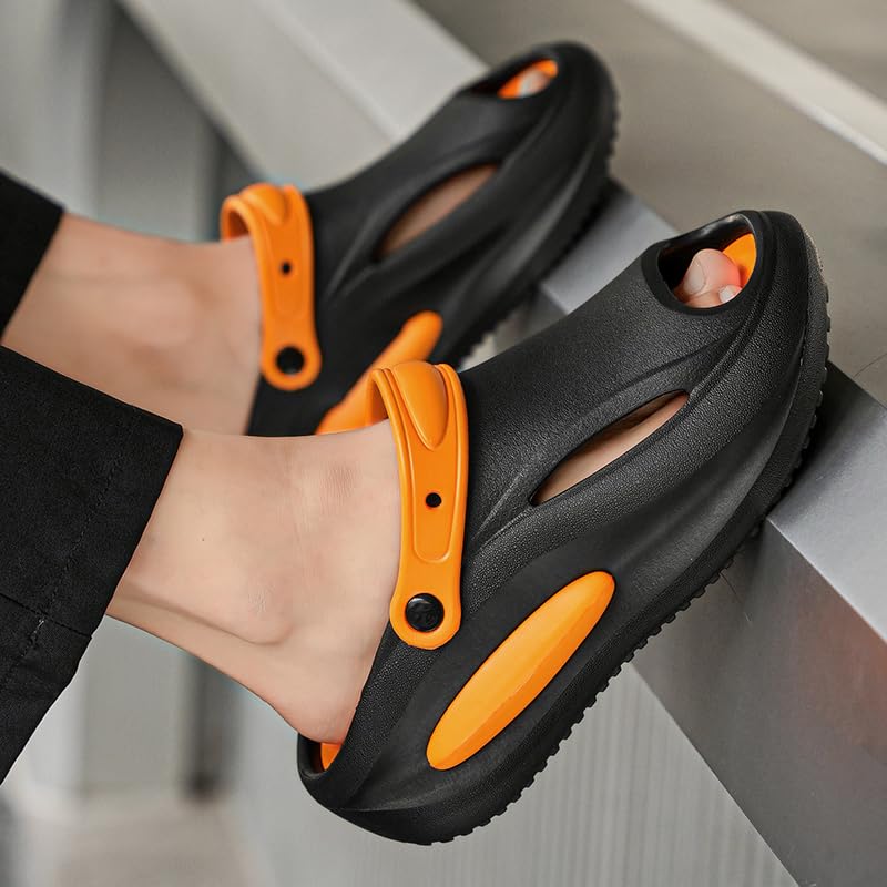 Pillow Slippers for Men Non Slip Quick Drying Shower Slides Bathroom Sandals Beach Non Slip Sandal Comfort Lightweight Easy to Clean4